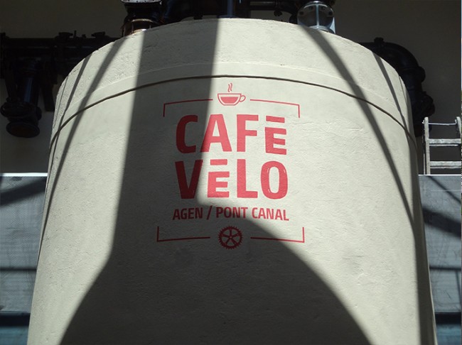 Adhésif spécial mur - Café Vélo - 