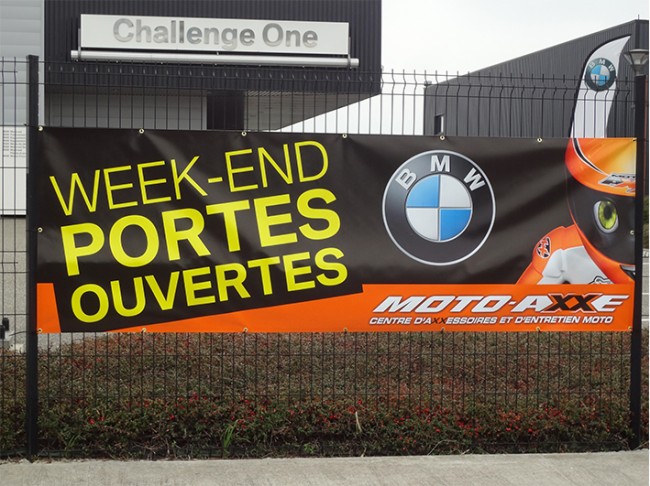 Banderole - Moto Axxe + BMW - 